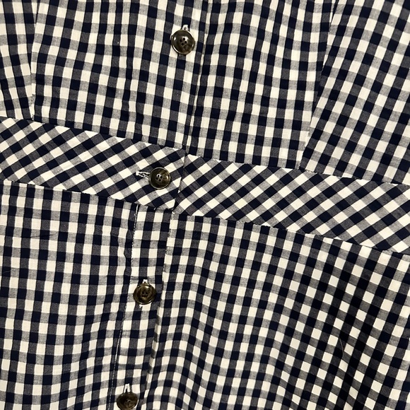 J. Crew Factory Navy & White Gingham Dress, size 12 - Picture 2 of 4